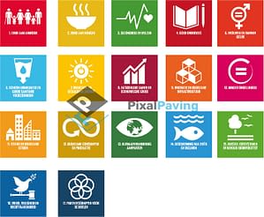 printtegelset global goals – PixalPaving